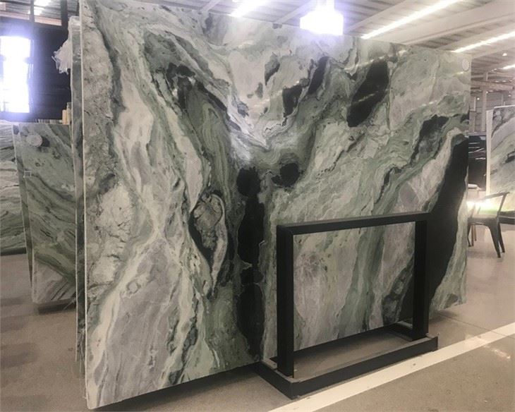 China Panda Green Marble Slabs
