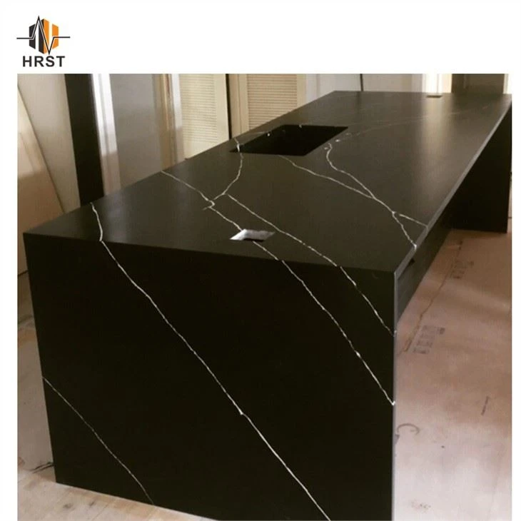 Black Quartz Kitchen Countertops