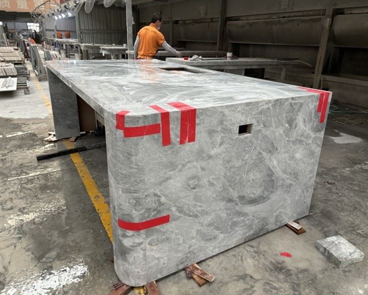 Himalayan Gray Marble island 